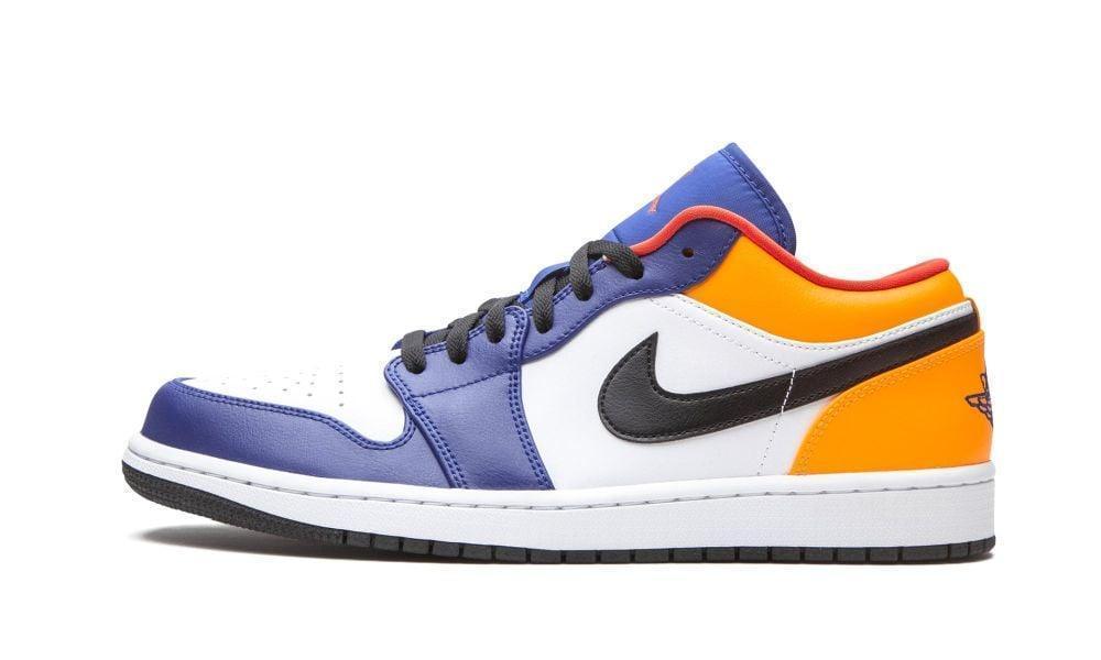 Air Jordan 1 Low "Deep Royal / Yellow" - ClaoukyShoes