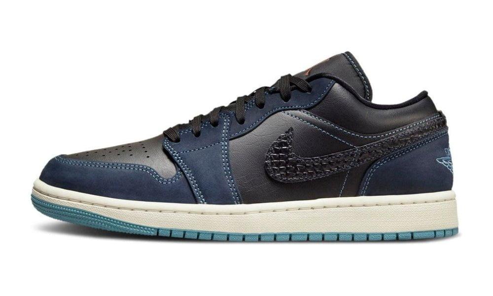 Air Jordan 1 Low "Black Dark Obsidian" - ClaoukyShoes