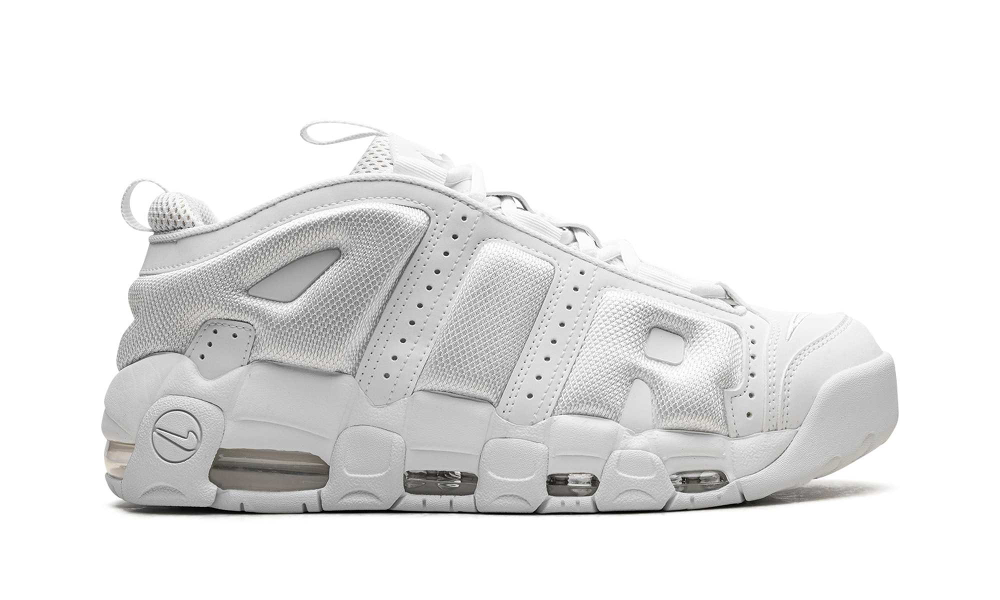 Air More Uptempo Low "triple white"
