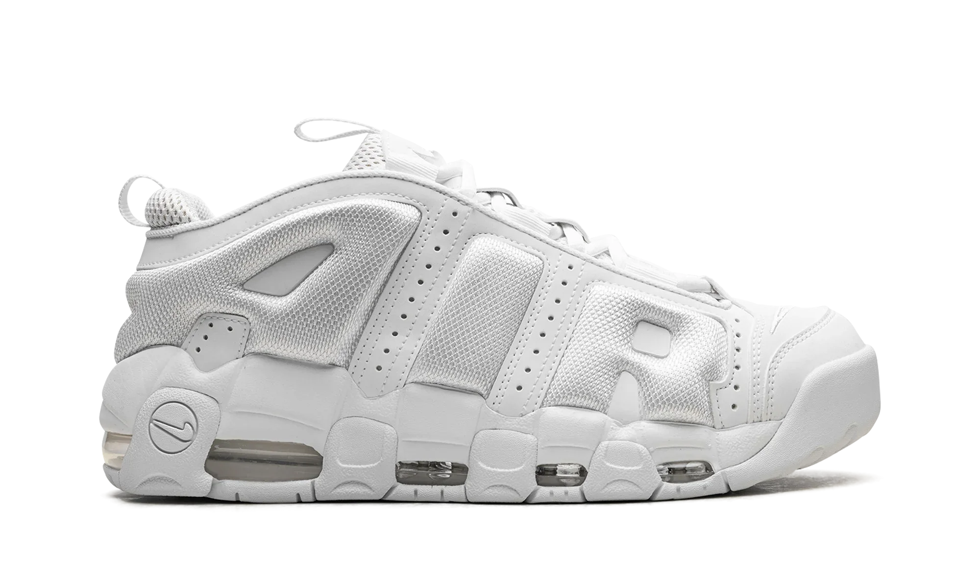Air More Uptempo Low "triple white"