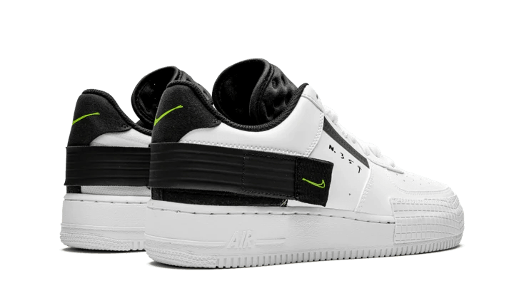 Air Force 1 Low Drop Type White Black Volt - ClaoukyShoes