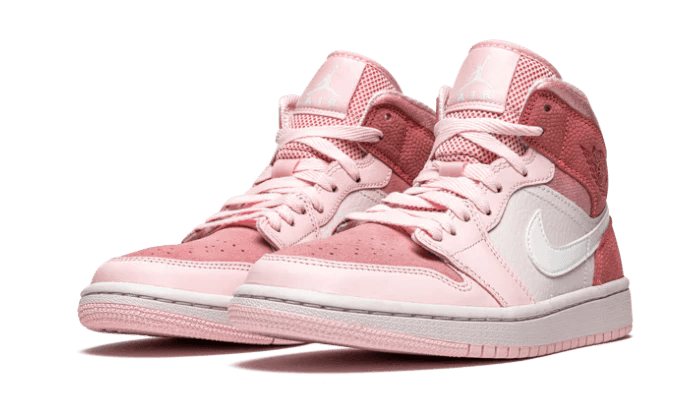 Air Jordan 1 Mid WMNS "Digital Pink" - ClaoukyShoes