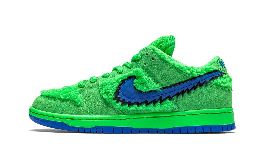 SB DUNK LOW "Grateful Dead - Green Bear" - ClaoukyShoes