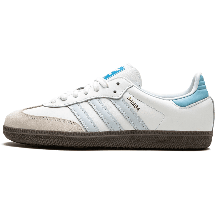 Adidas Samba OG Core White Halo Blue - ClaoukyShoes