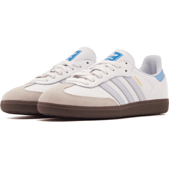 Adidas Samba OG Core White Halo Blue - ClaoukyShoes