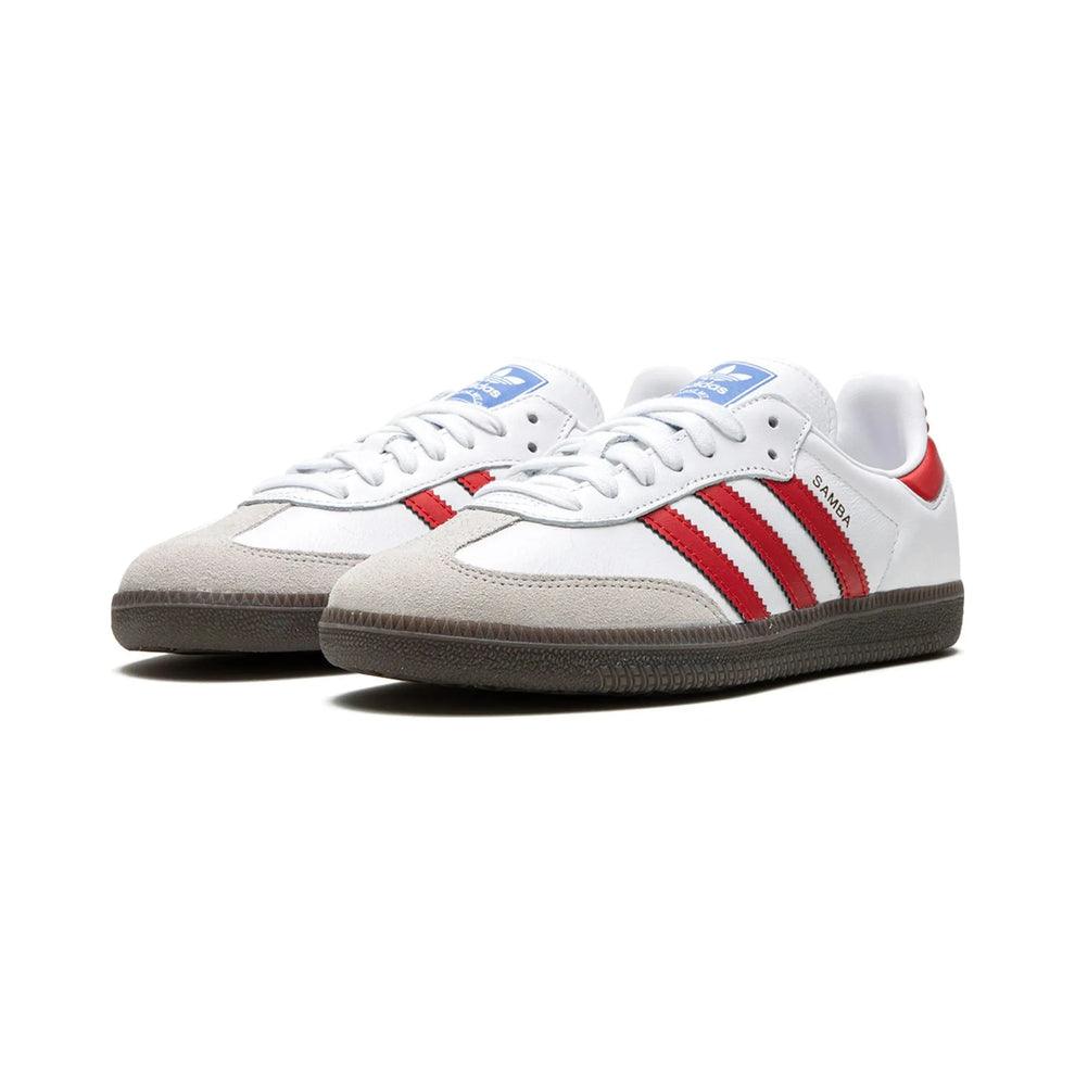 Adidas Samba OG "White / Better Scarlet" - ClaoukyShoes