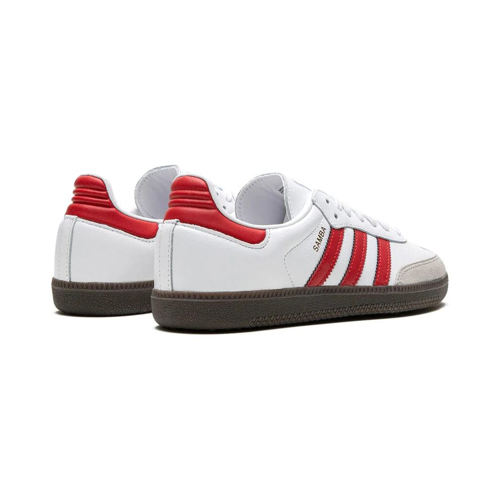 Adidas Samba OG "White / Better Scarlet" - ClaoukyShoes