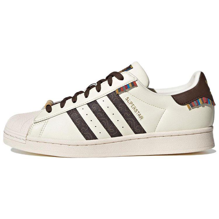 Adidas superstar Chalk White Brown - ClaoukyShoes