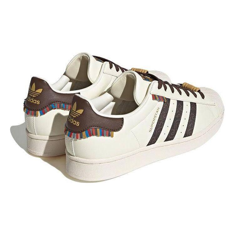 Adidas superstar Chalk White Brown - ClaoukyShoes