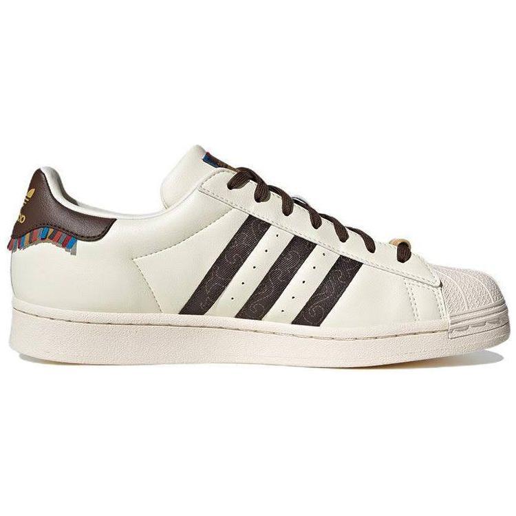 Adidas superstar Chalk White Brown - ClaoukyShoes