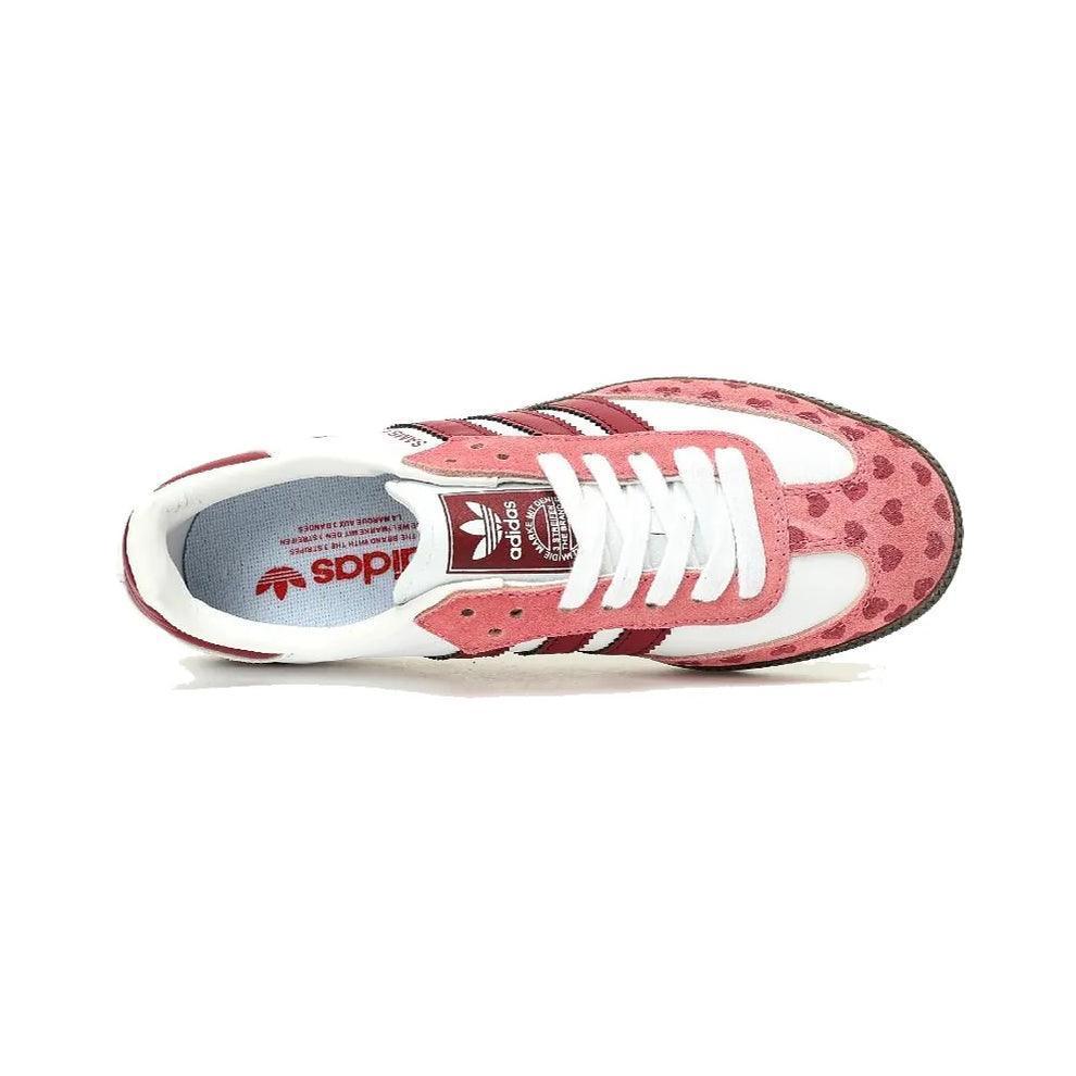Adidas Samba x CDG "Red Pink Cloud White Brown" - ClaoukyShoes