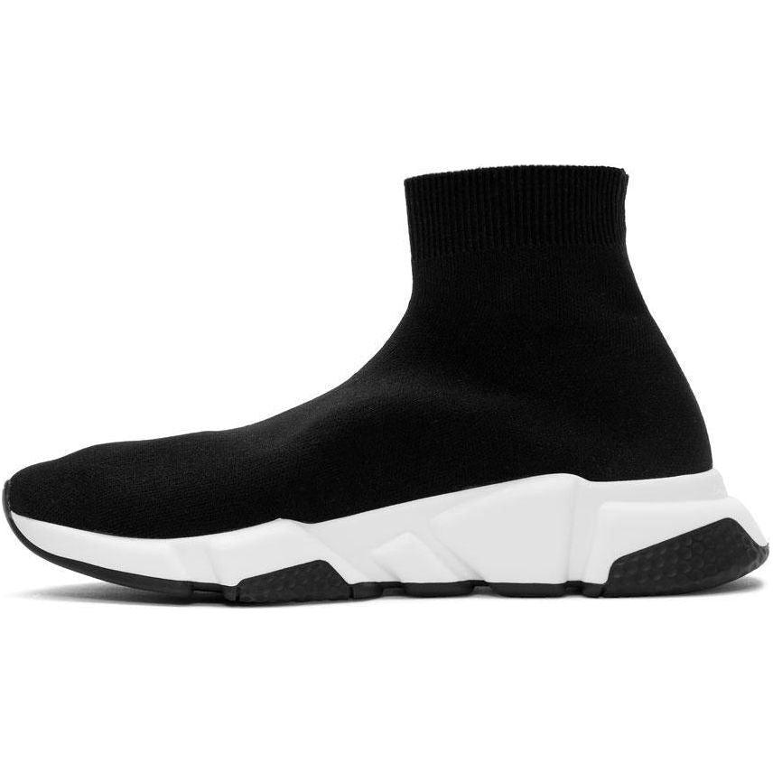 Balenciaga Speed Trainer Black White - ClaoukyShoes