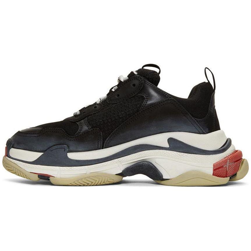 Balenciaga Triple S Black White Red - ClaoukyShoes