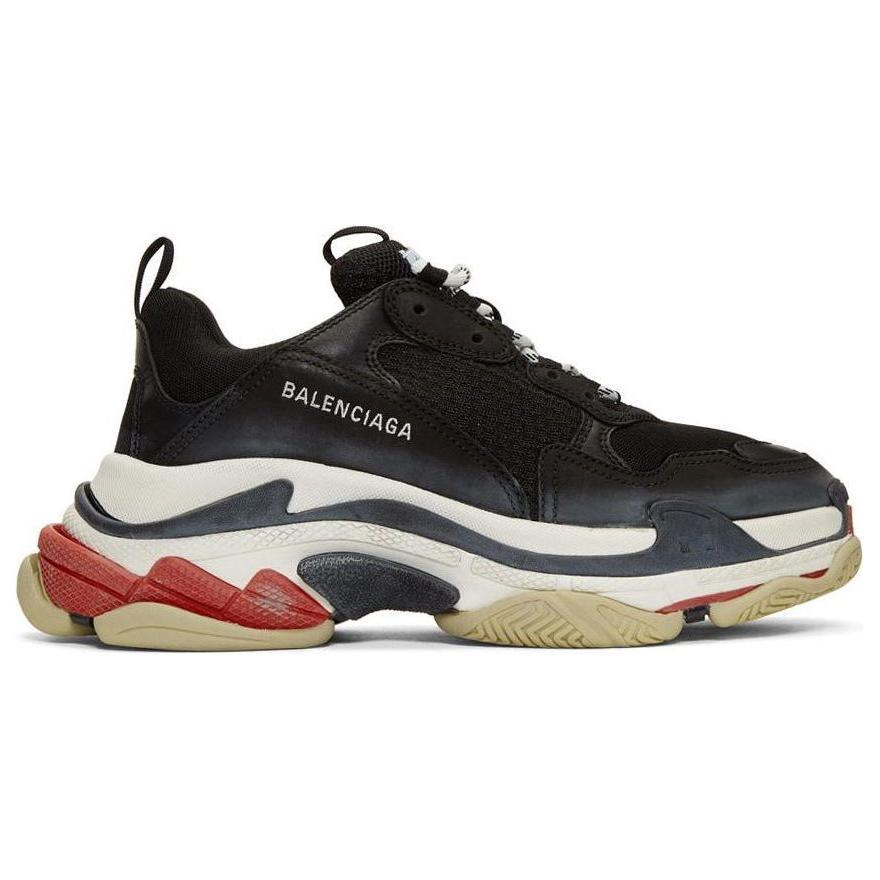 Balenciaga Triple S Black White Red - ClaoukyShoes