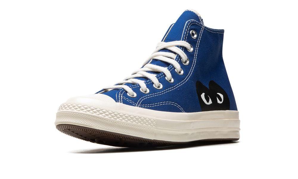 Converse Chuck Taylor All-Star 70s Hi Comme des Garçons PLAY Blue Quartz - ClaoukyShoes