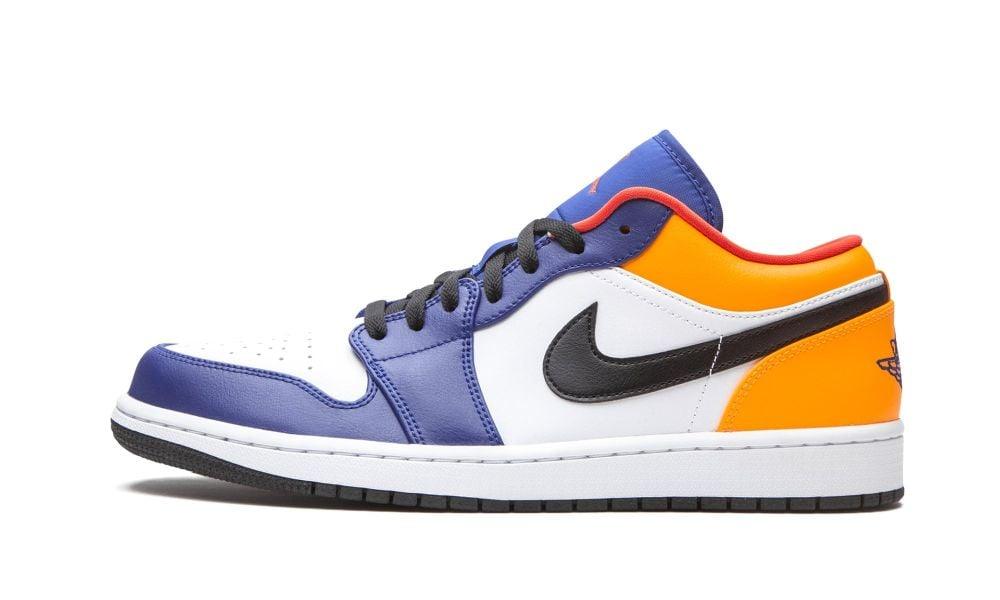 Air Jordan 1 Low "Deep Royal / Yellow" - ClaoukyShoes