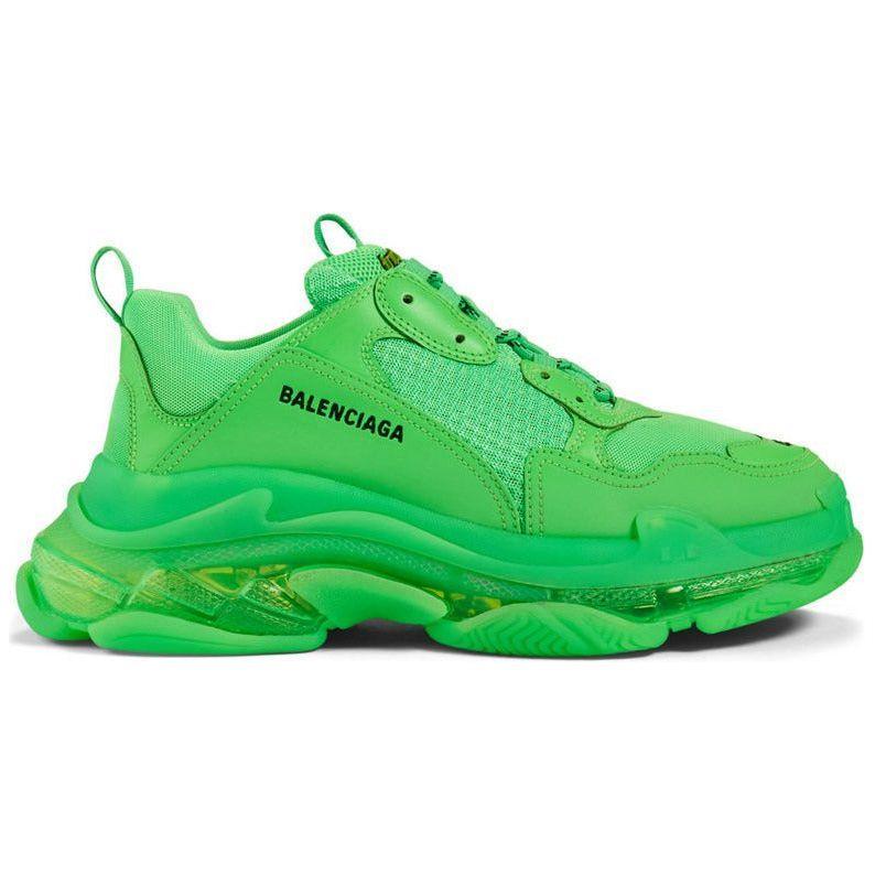 Balenciaga Triple S Triple-S Clear Sole Green - ClaoukyShoes