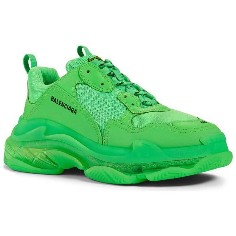 Balenciaga Triple S Triple-S Clear Sole Green - ClaoukyShoes