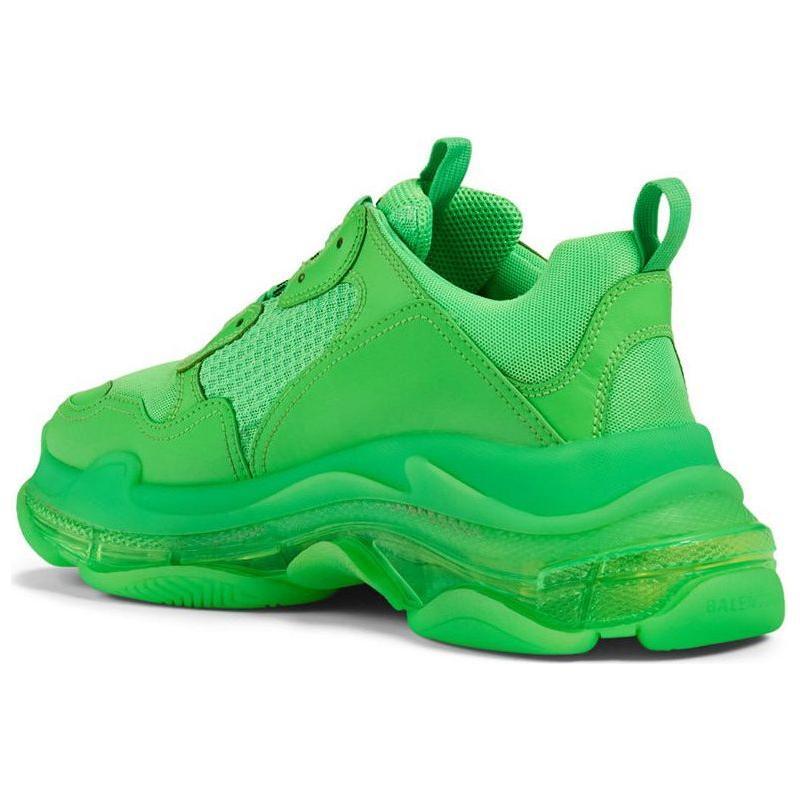 Balenciaga Triple S Triple-S Clear Sole Green - ClaoukyShoes