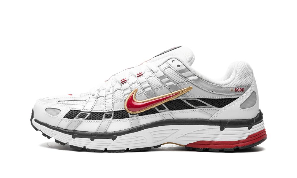 Nike P-6000 "Platinum Varsity Red"