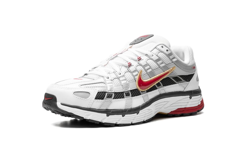 Nike P-6000 "Platinum Varsity Red"