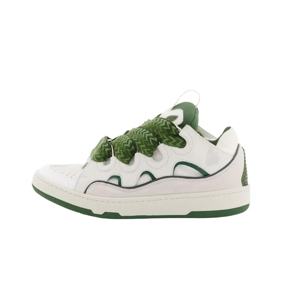 Lanvin Curb Low "White Green"