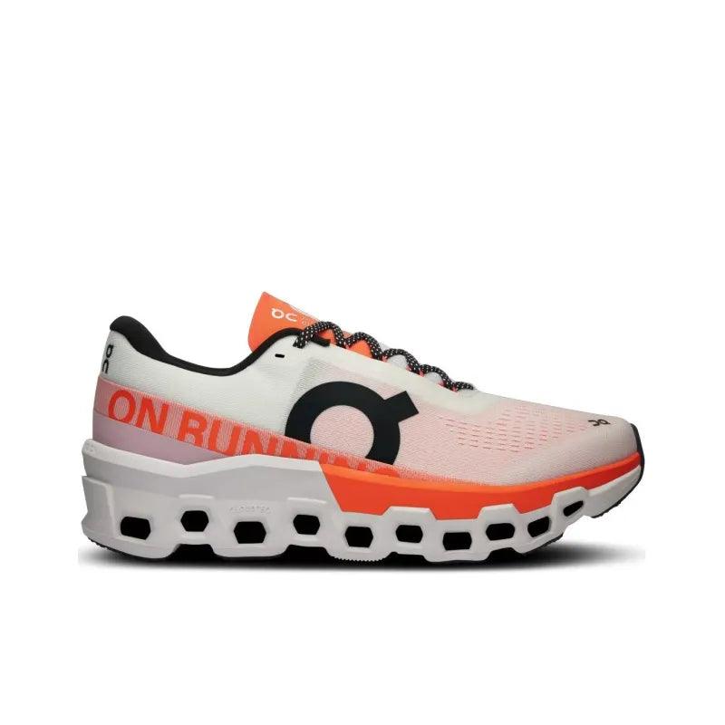 On Running Cloudmonster 2 "White / Flame" - ClaoukyShoes