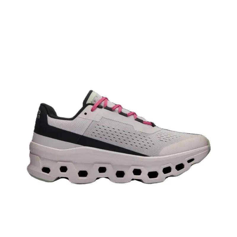 On Running Cloudmonster 2 "White / Pink / Black" - ClaoukyShoes