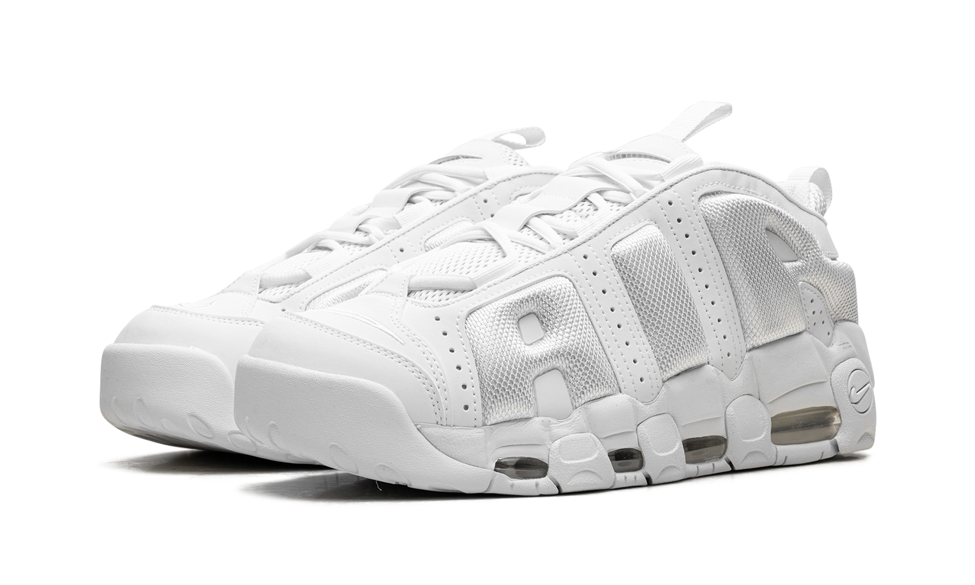 Air More Uptempo Low "triple white"