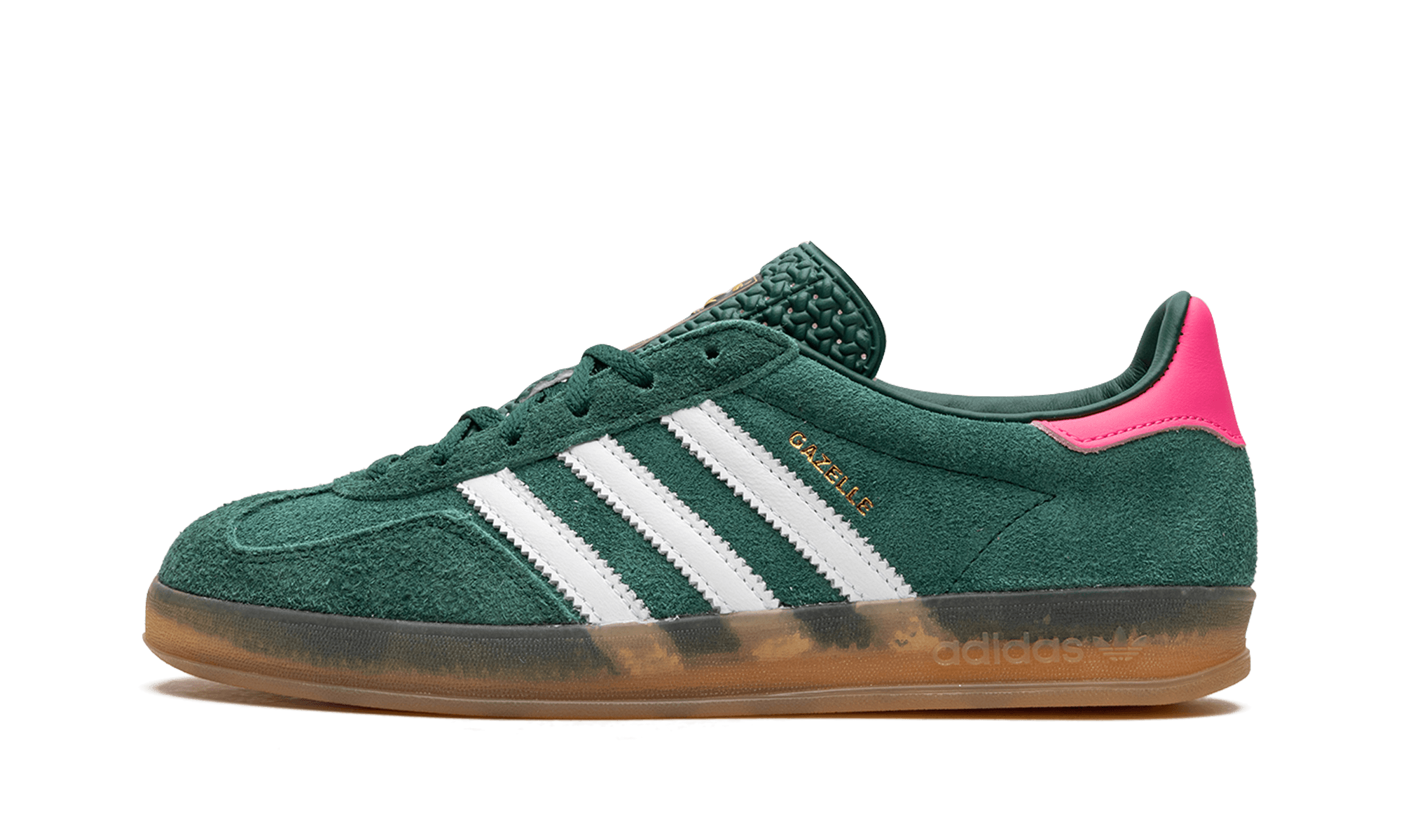 GAZELLE INDOOR WMNS "Collegiate Green / Lucid Pink" - ClaoukyShoes