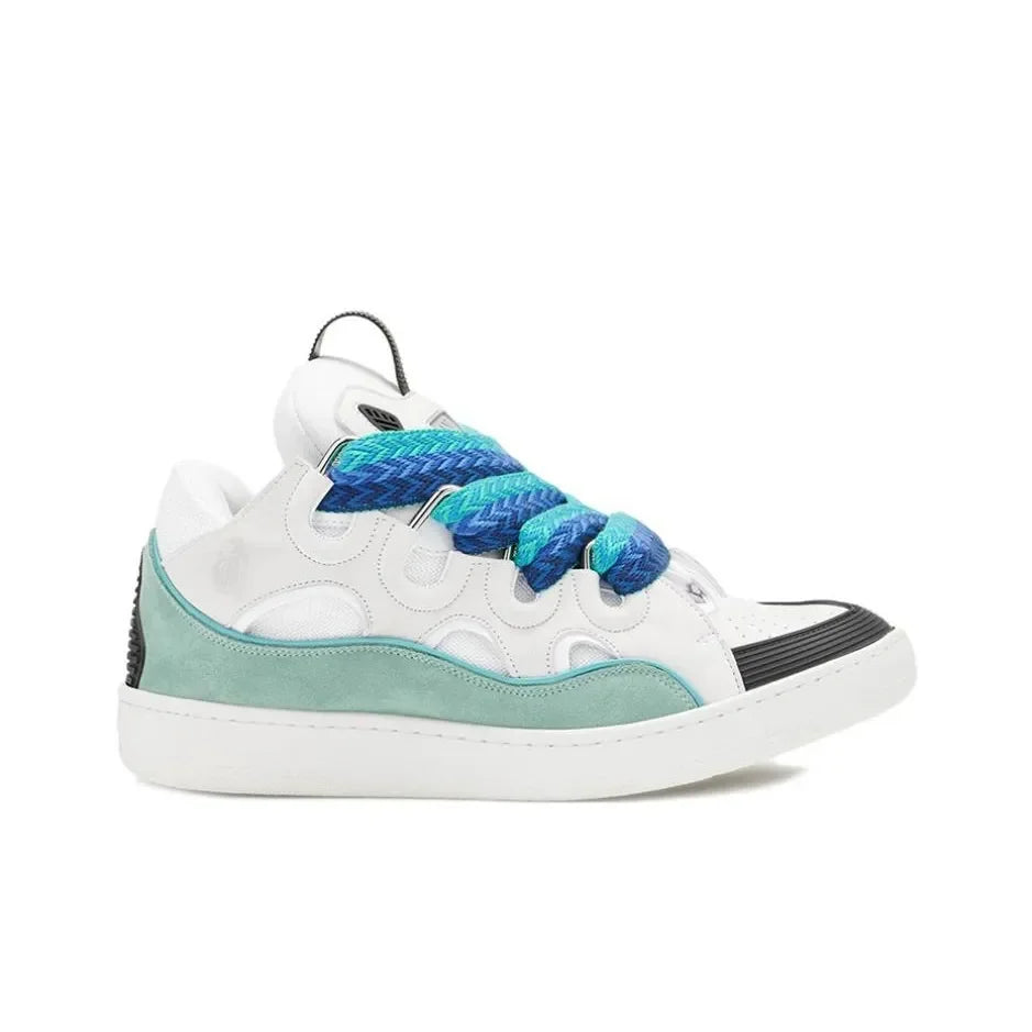 Lanvin Curb Low "White blue"