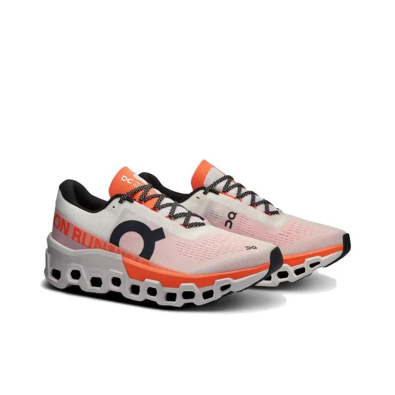 On Running Cloudmonster 2 "White / Flame" - ClaoukyShoes