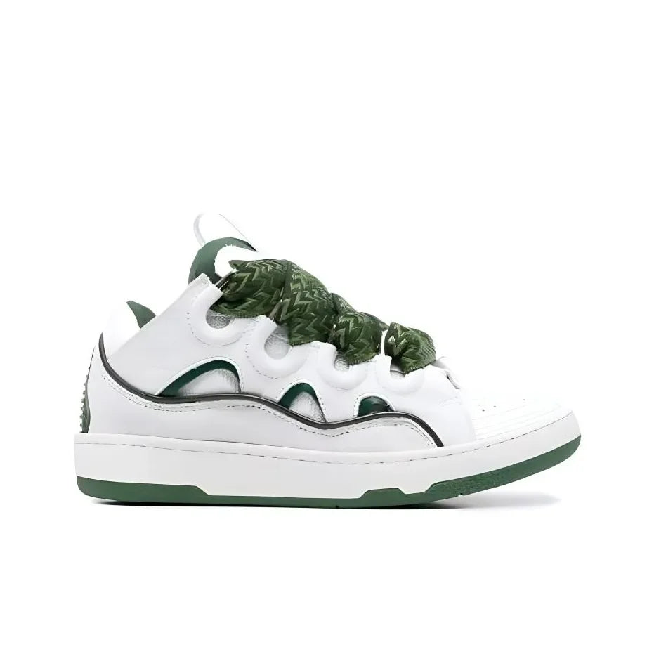 Lanvin Curb Low "White Green"