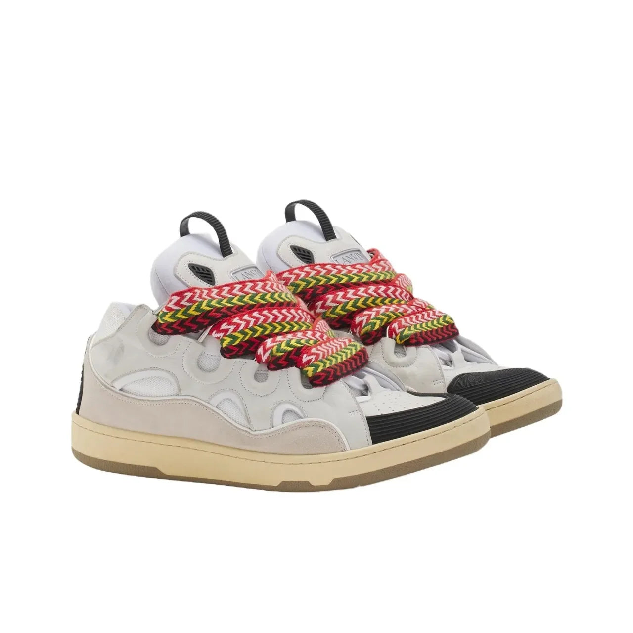 Lanvin Curb Low "White black"