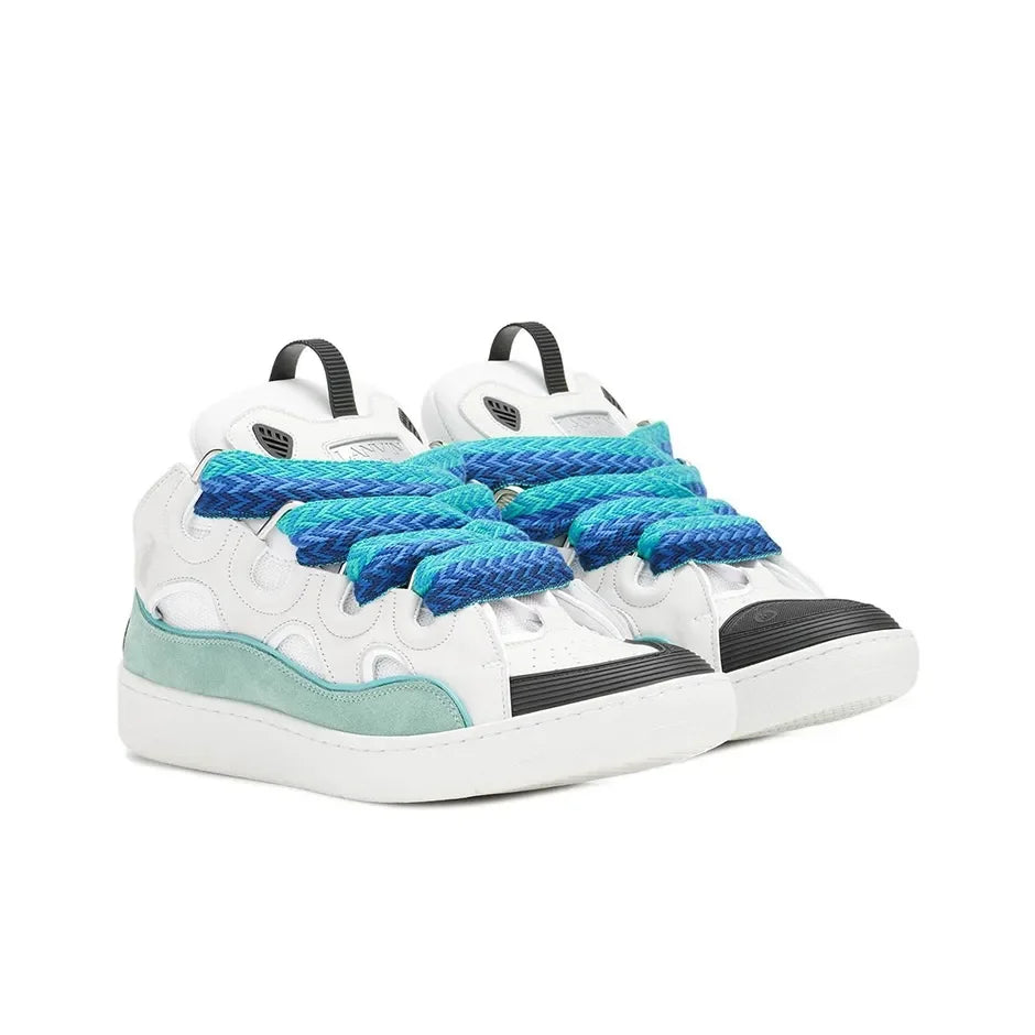 Lanvin Curb Low "White blue"