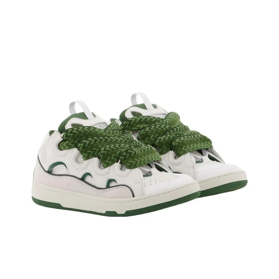 Lanvin Curb Low "White Green"