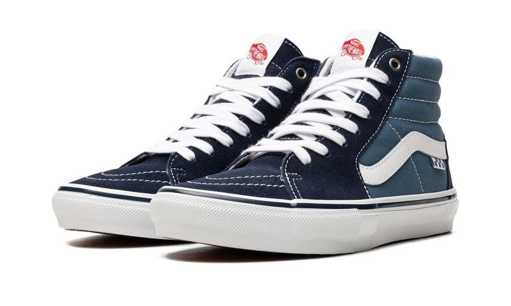 Vans Sk8-Hi "Navy / White" - ClaoukyShoes