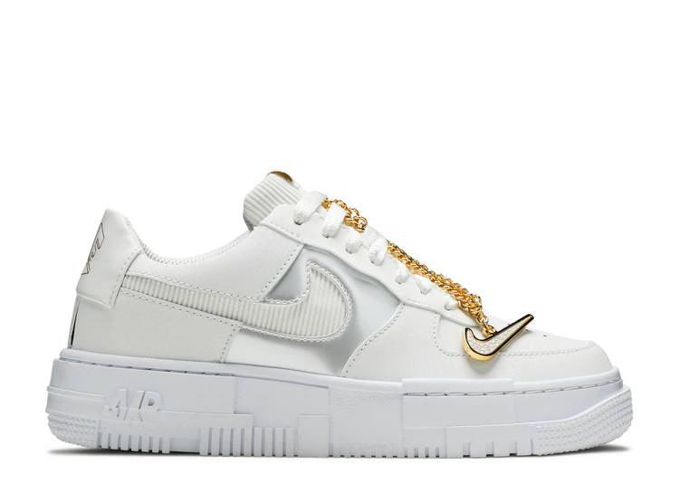 Air Force 1 Low Pixel Gold Chain - ClaoukyShoes