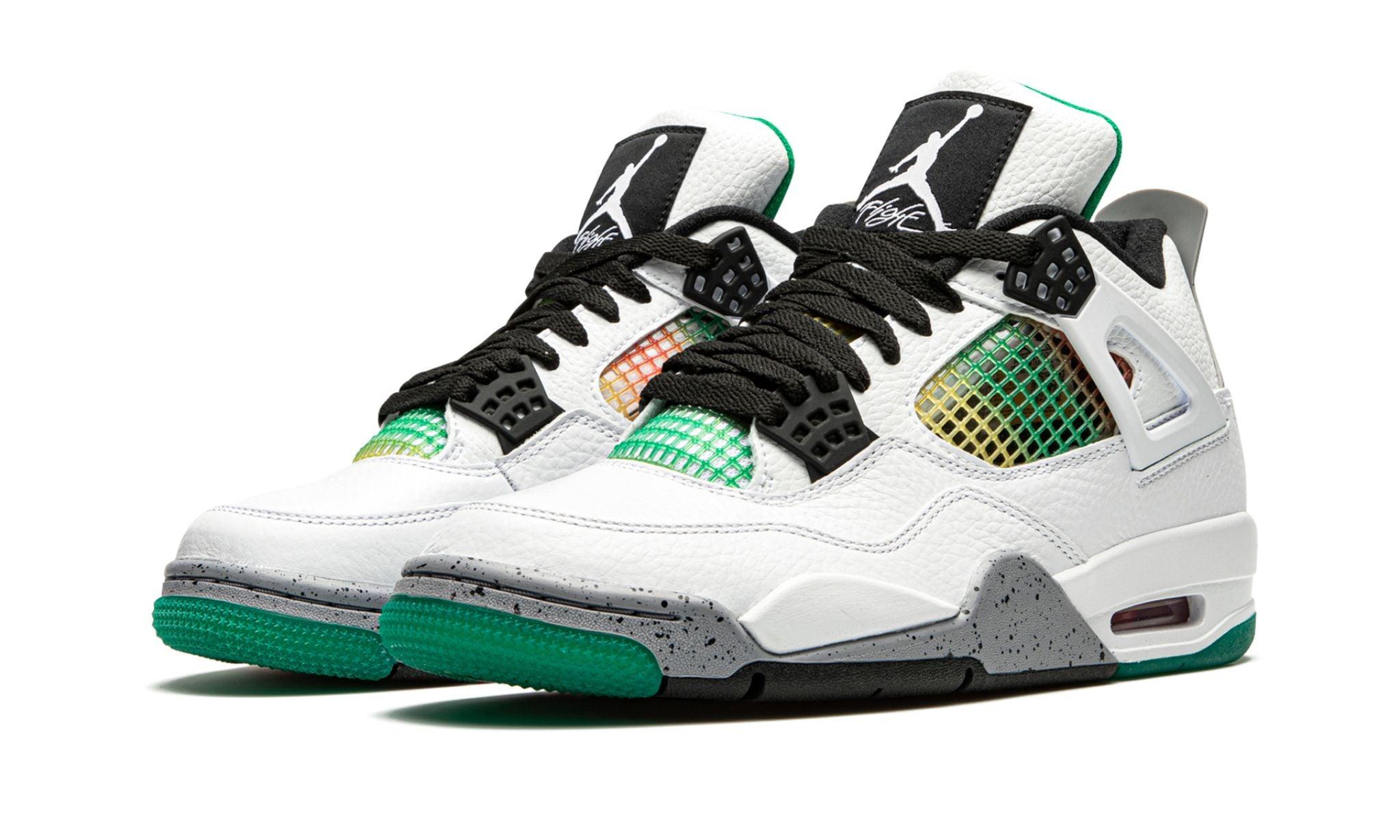 AIR JORDAN 4 RETRO WMNS "Rasta - Lucid Green" - ClaoukyShoes