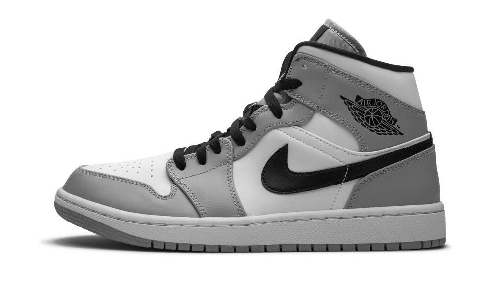 AIR JORDAN 1 MID "Light Smoke Grey" - ClaoukyShoes