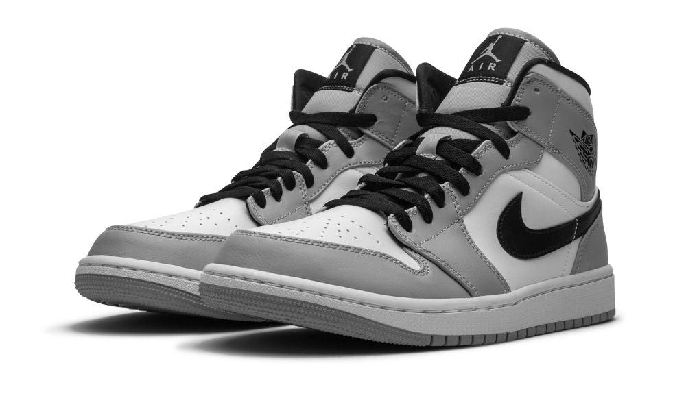 AIR JORDAN 1 MID "Light Smoke Grey" - ClaoukyShoes