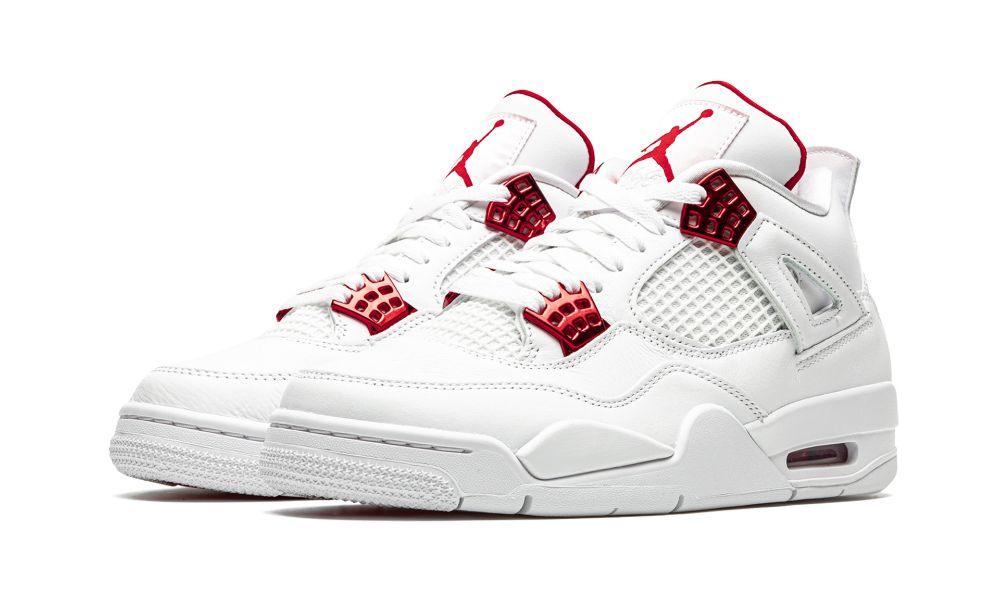 AIR JORDAN 4 RETRO "Metallic Pack - University Red" - ClaoukyShoes