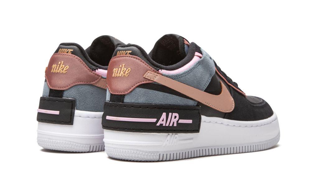 WMNS AIR FORCE 1 SHADOW "Black / Light Arctic Pink" - ClaoukyShoes