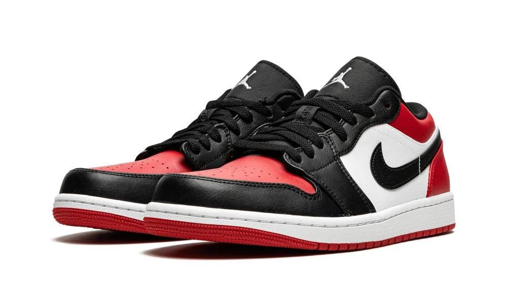 AIR JORDAN 1 LOW "Bred Toe" - ClaoukyShoes