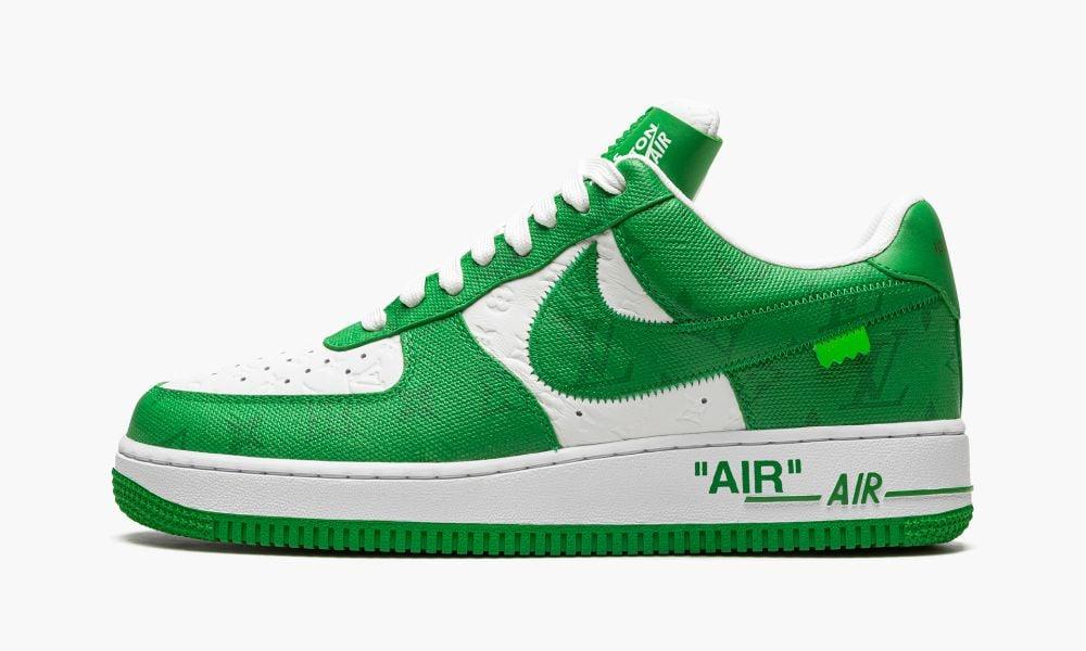 LOUIS VUITTON AIR FORCE 1 LOW "Virgil Abloh - White/Green" - ClaoukyShoes