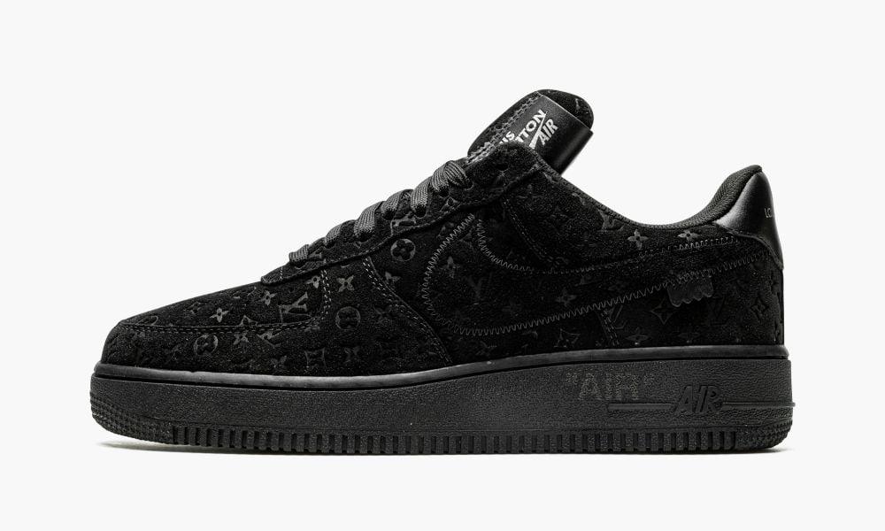 LOUIS VUITTON AIR FORCE 1 LOW "Virgil Abloh - BLACK/BLACK" - ClaoukyShoes